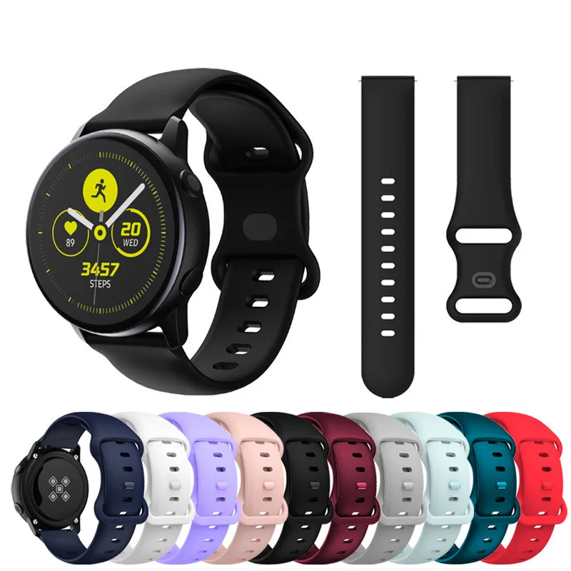 Cinturini In Silicone Per Samsung Galaxy Watch 3 41Mm 45Mm Bracciale Smart Sport Strap Per Galaxy Watch Active 2 40Mm Watch Strap