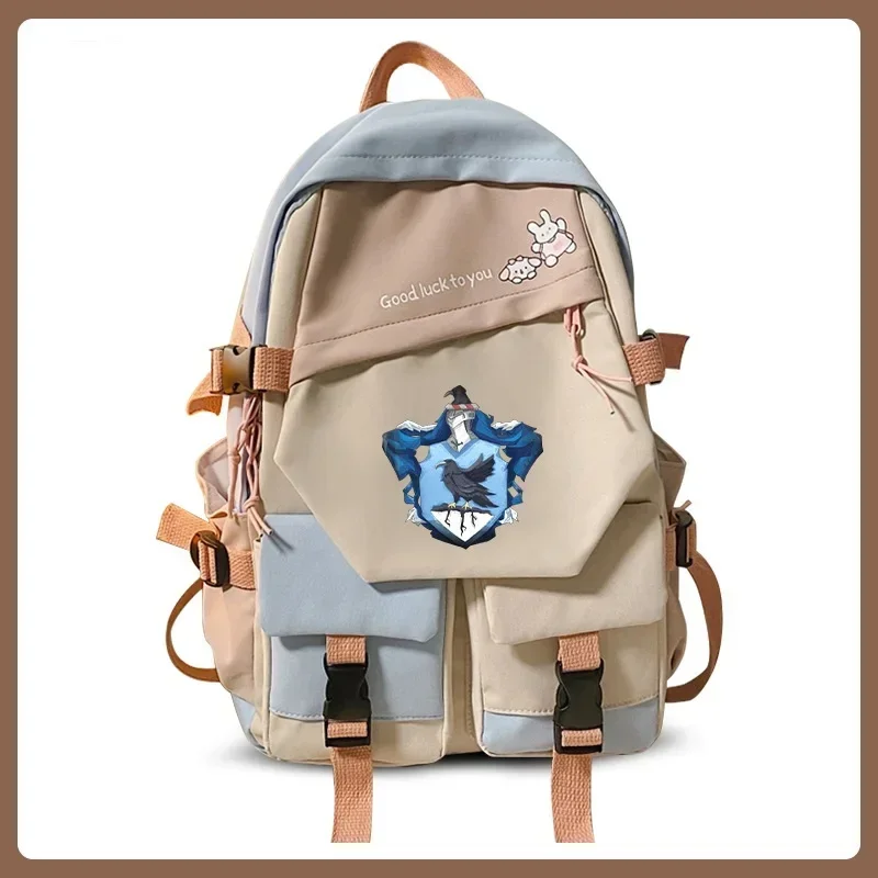 Film Harryypotter Zaino Studente Nylon Borsa Da Scuola Gryffindor Hermione Ginny Weasley Ron Slytherin Badge Malfoy Couplekark