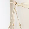 1 Set Wood Wall Shelf Macrame Swing Hanging Floating Display Shelves Hanging Wall Plant Corner Holder Stand For Simple Design 6