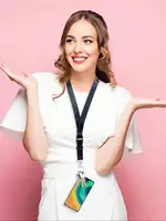 Mobile Phone Lanyard Fashion Black Neck Strap Keychain Lanyard ID Card Holder Keys Keychain Cell Phone Strap Keyring Accessories 4