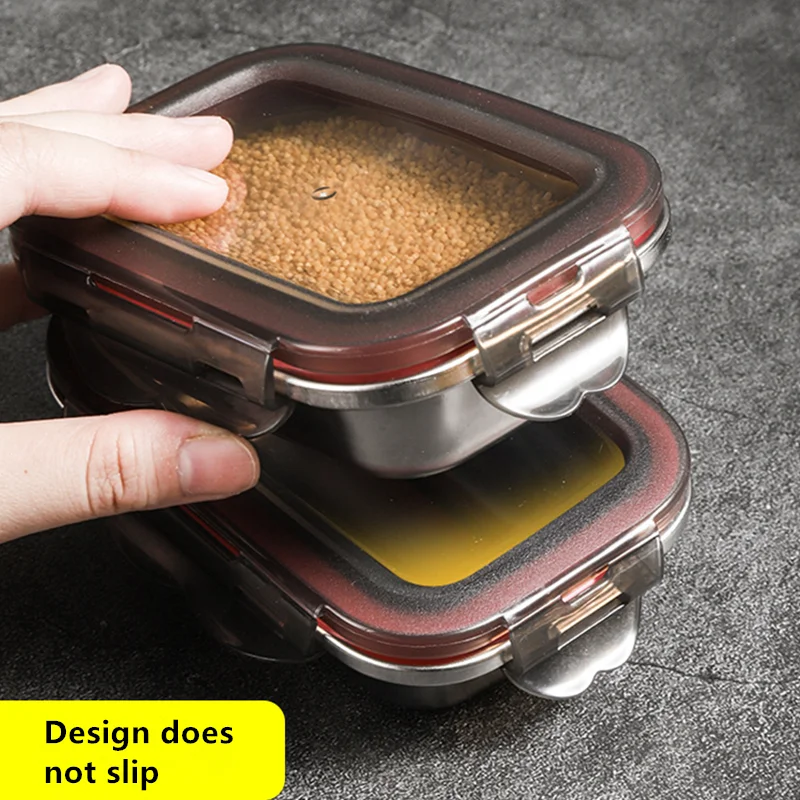 Premium Stainless Steel Leakproof Lunch Bento Box with Microwave Heating Capability