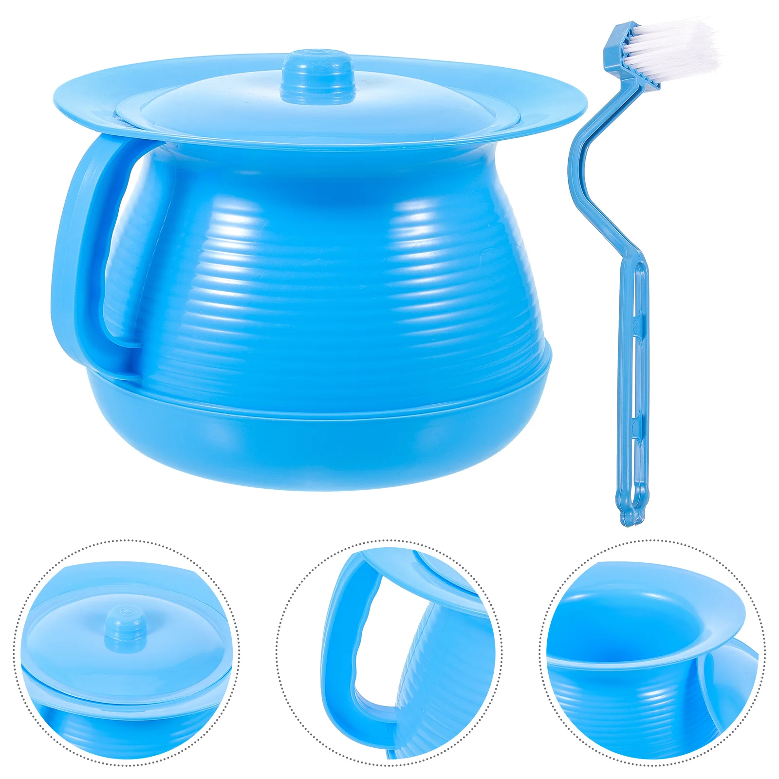 

Bedroom Urinal Chamber Pot Cover Handle Bedpan Bedside Urinal Bottle Urinal Spittoon Suitable Household Pregnant Elderly