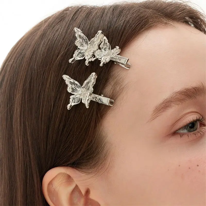 하이엔드 느낌과 틈새 디자인을 갖춘 오리지널 나비 헤어 클립 절묘한 럭셔리함과 하이엔드 느낌 심플하고 다재다능한 헤어