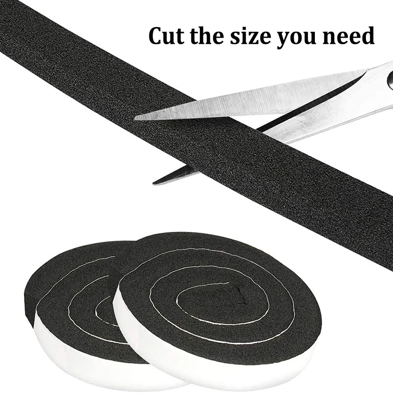 Sealing Strip Tape 4m Foam Window Sealing Windproof Sound-Proof Door Weather Stripping Dustproof Self-adhesive Door Seam
