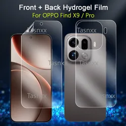 Ultra Clear Soft Hydrogel Screen Protector Film - Front/Back, Repairable, Slim Design - 3 Pack (Find X8S Plus)