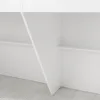 Extra Long Reception Desk with Drawers, Modern Pattern,Office Desk Reception Counter Table 2 Person,White 6