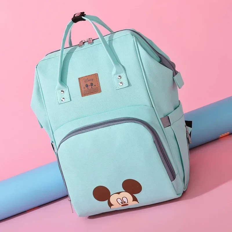 Disney Mickey Mouse Cartoon Diaper bag Backpack Shoulder Bag Minnie Multifunctional Large Capacity Handbag Schoolbag diaper bag diaper backpack