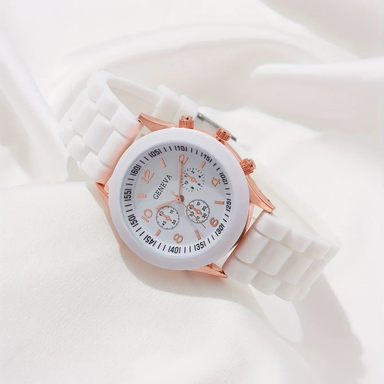 2/6pcs Luxury Watch Set Women Ring Necklace Earrings Rhinestone Fashion Wristwatch Female Casual Ladies Watches Bracelet(No Box) 5