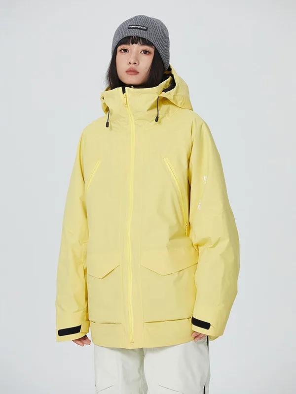 SEARIPE Ski Jacket Thick Women Men Hooded Thermal Windbreaker Waterproof Winter Warm Outdoor Clothes Snow Coat Snowboard Wear