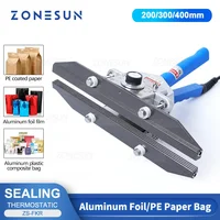 ZONESUN Direct-heat Plier Portable Impulse Heat Sealing Machin Composite Aluminum Foil Pouch Foil Bag Sealer ZS-FKR200C 1