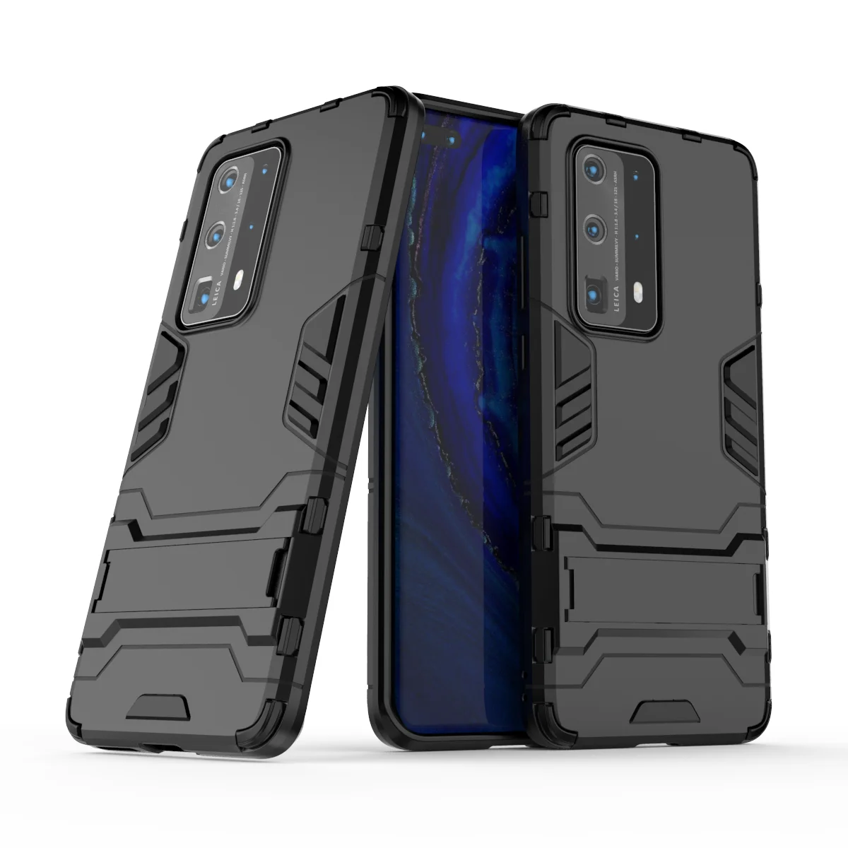 Verco Custodia protettiva per Huawei P40, Armor Outdoor Custodia per Huawei P40, Custodia rigida [Cover adatta per cantiere], Blu