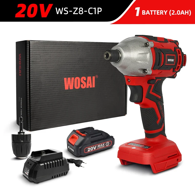 best diy paint sprayer WOSAI 20V Electric Screwdriver battery 300NM Brushless Cordless Screwdriver Impact Drill Impact Driver Rechargeable Driver cheap electric planer Power Tools