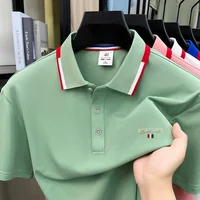 Polo homme respirant et confortable à manches courtes, nouvelle collection été 2026, broderie lettres, design original de marque de luxe, tendance 5