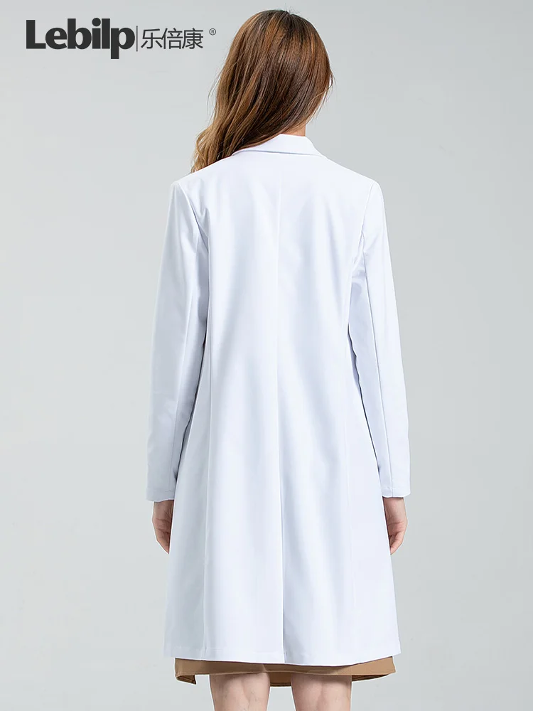 Female white coat long sleeve male doctor elastic antibacterial medical students oral beauty hospital work clothes