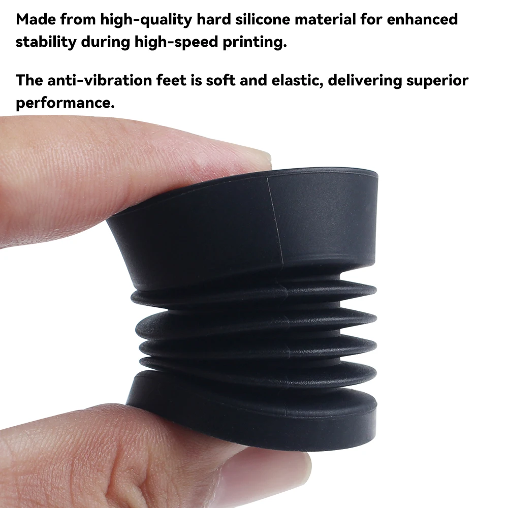 Toaiot Anti-Vibration Silicone Rubber Feet Mat - Durable Shock Absorbing Pad with Anti-Slip Design