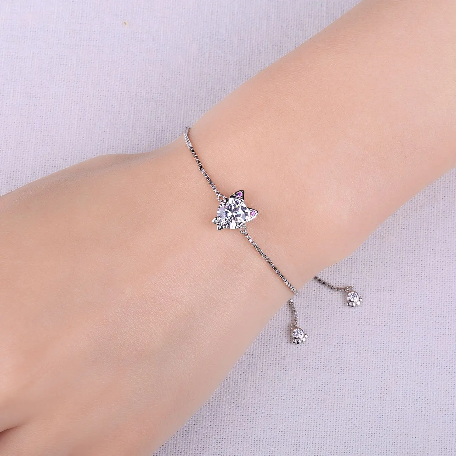 Beautiful Heart Charm Bracelet 925 Sterling Silver Women Girls Jewelry Gift  UK | eBay