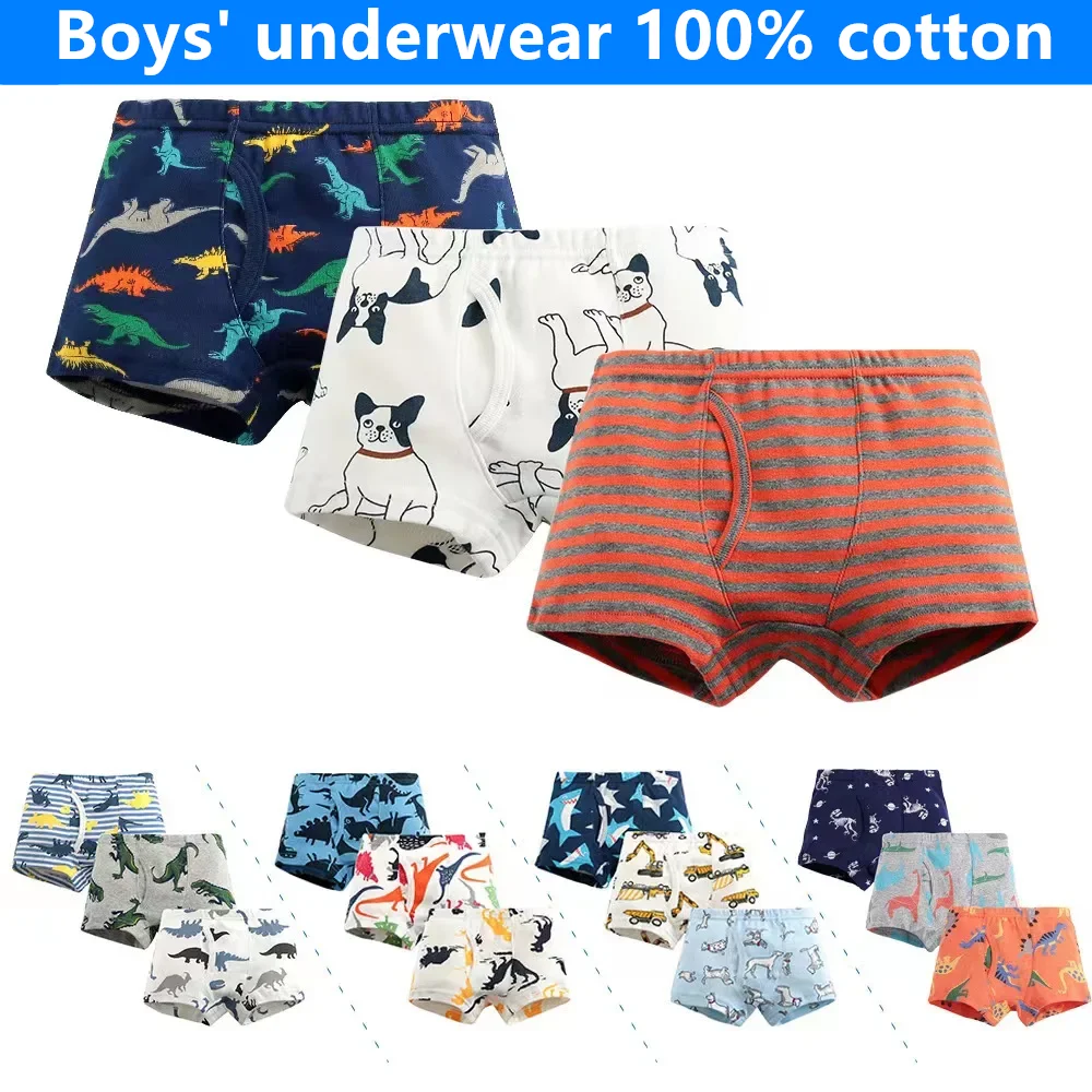 Baby Boys Underwear 3pcs/set High quality cotton Panties Kids Short Briefs Children Underpants 2-12Y