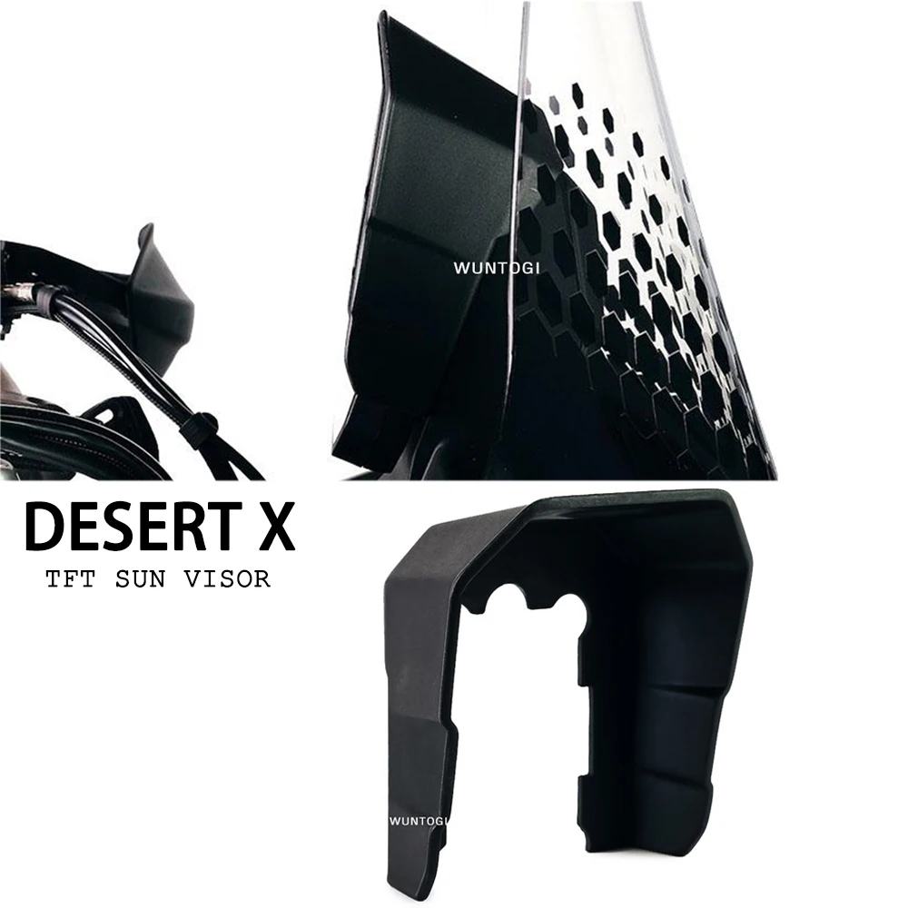 

2021- Desert X Accessories Dash Screen Glare Shield TFT Sun Visor Instrument Hat For Ducati DesertX TFT Anti-glare Protection