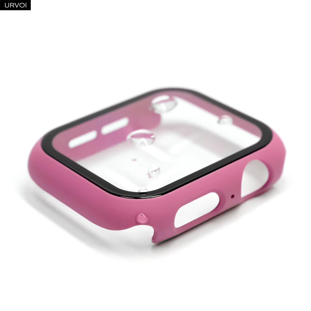 URVOI Full Cover Tempered Glass Case with Plastic Bumper