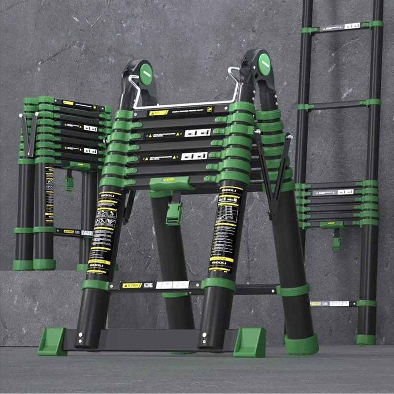 Aluminum Alloy Folding Ladder Home Step Ladders Portable Climbing Ladder Telescopic Thickened Outdoor Engineering Stairs