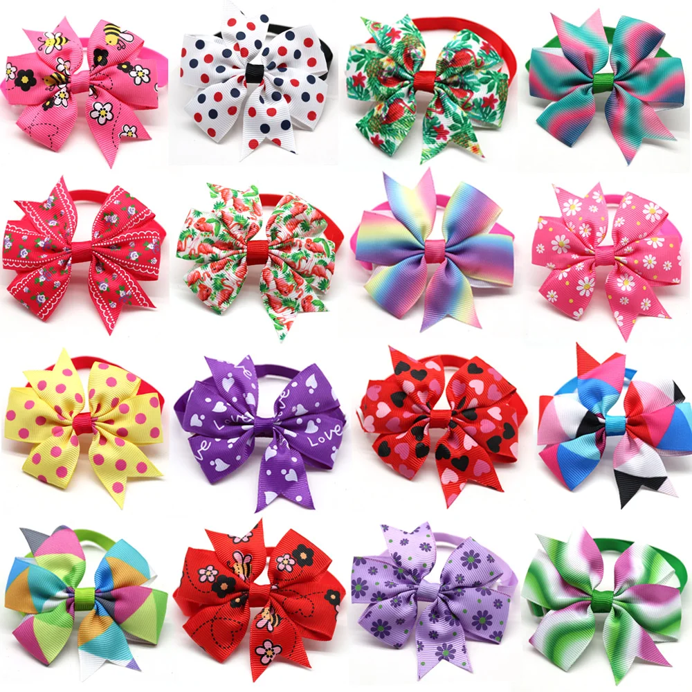 

Handmade 50/100pcs Pet Dog Bow Tie Bright Dogs Pets Accessories Cute Pet Dog Bowties Dog Grooming Products Pet Shop Dog Supplies