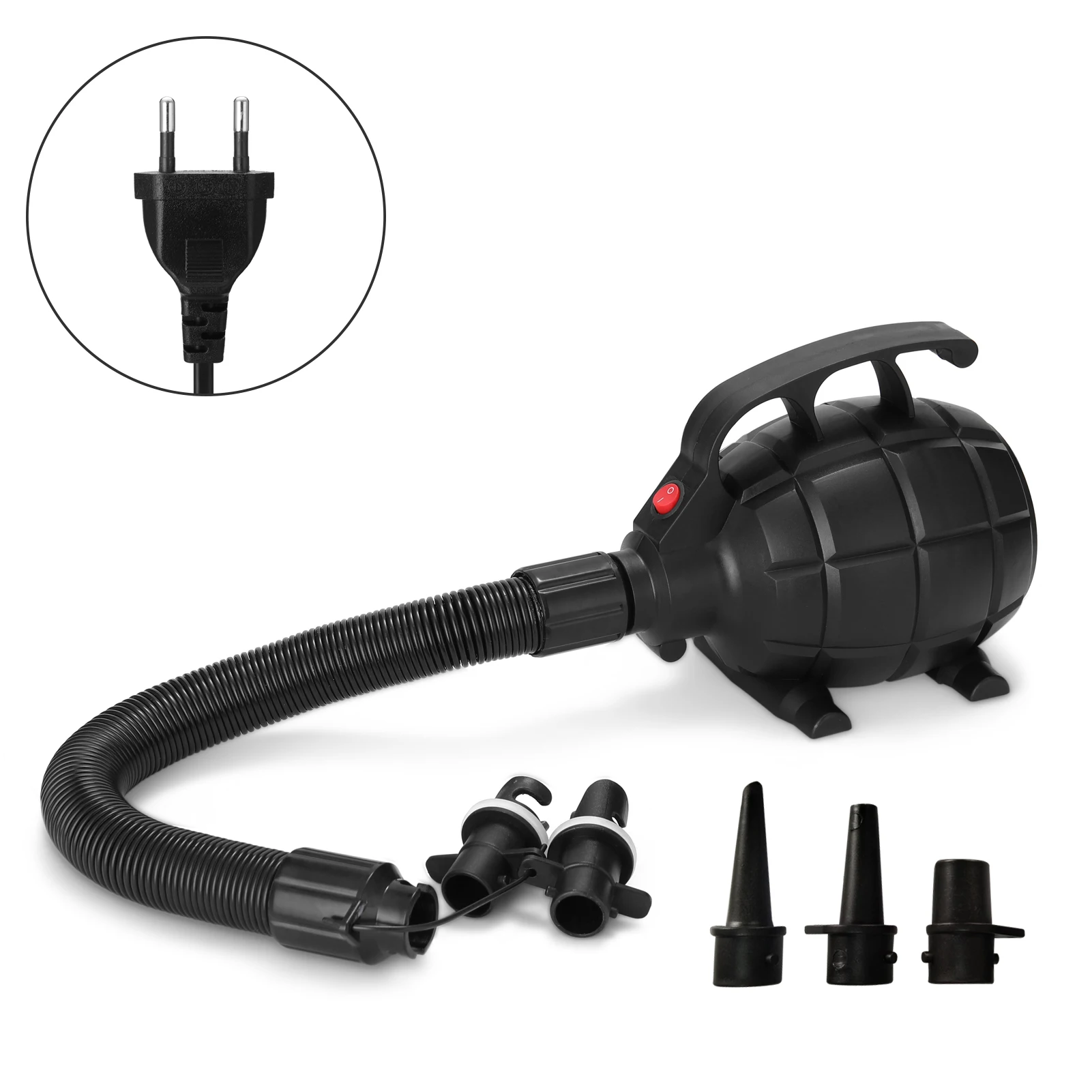 

Air Pump Portable Convenient Small Size Home Household Camping Utility Tool Air Bed Air Mat Air Inflation Tool Quick Safety