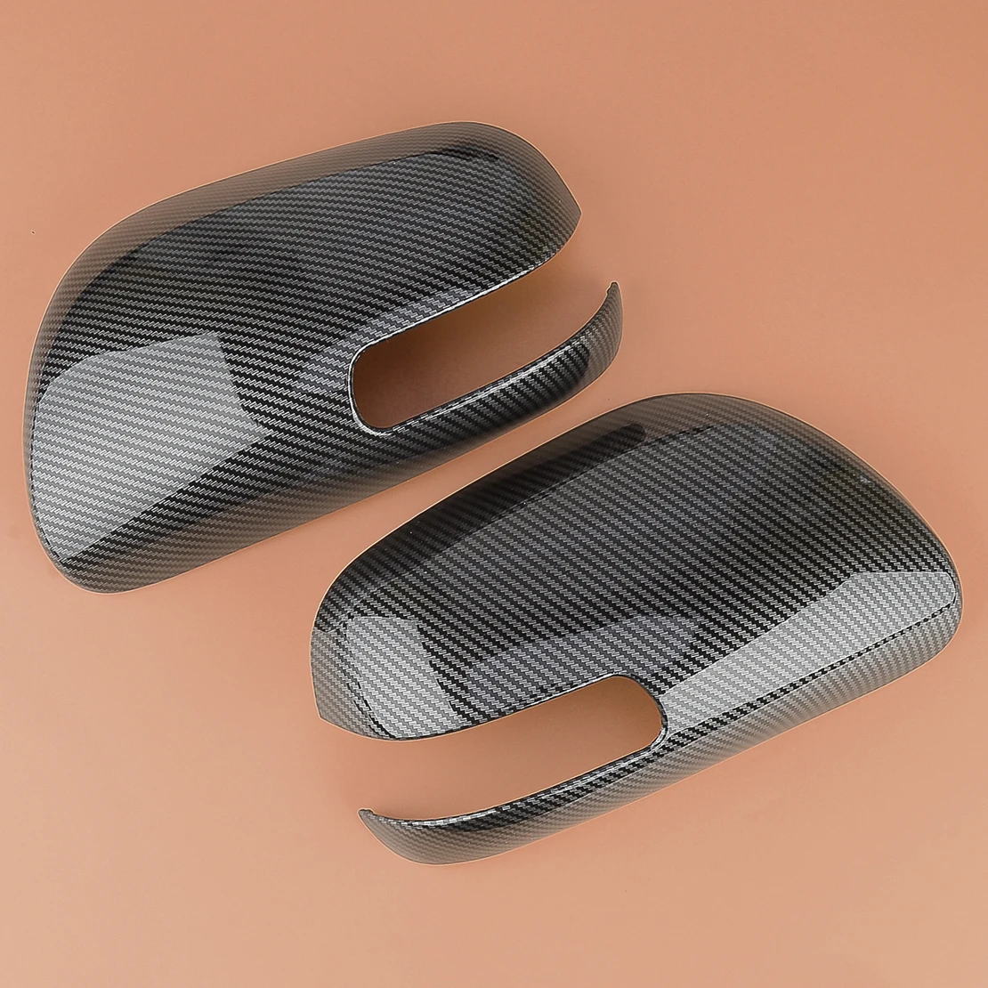 

1 Pair Side Rear View Mirror Cover Trim ABS Fit for Scion xB Wagon 2007-2009 2010 2011 2012 2013 2014 2015 Carbon Fiber Style
