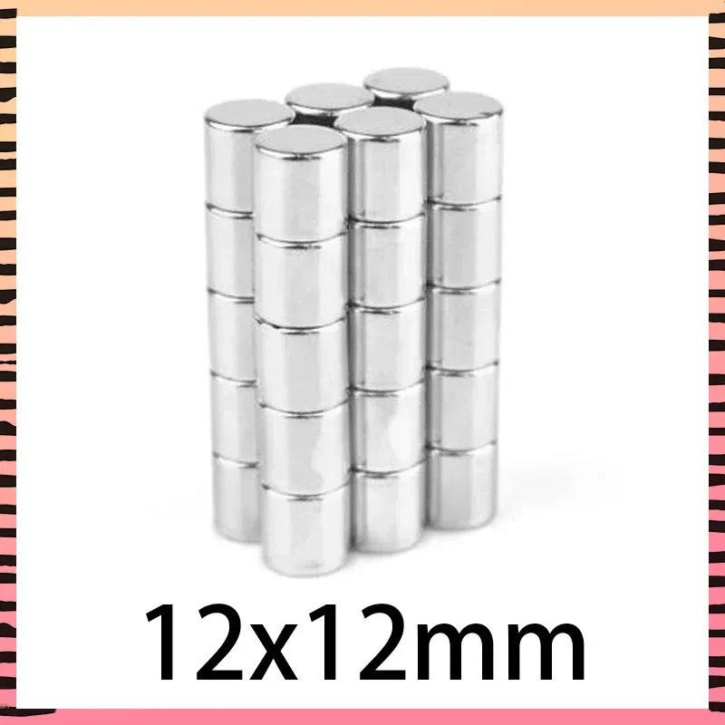 

5/10/20PCS 12x12mm Circular Neodymium Magnets Super Strong N35 Round Fridge Magnet 12*12mm Magnetic Sheet Fishing Magnet