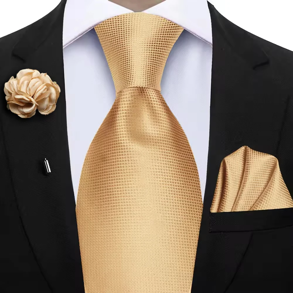 Elegant Peacock Blue Plaid Men's Accessory Set - Tie & Pocket Square Collection