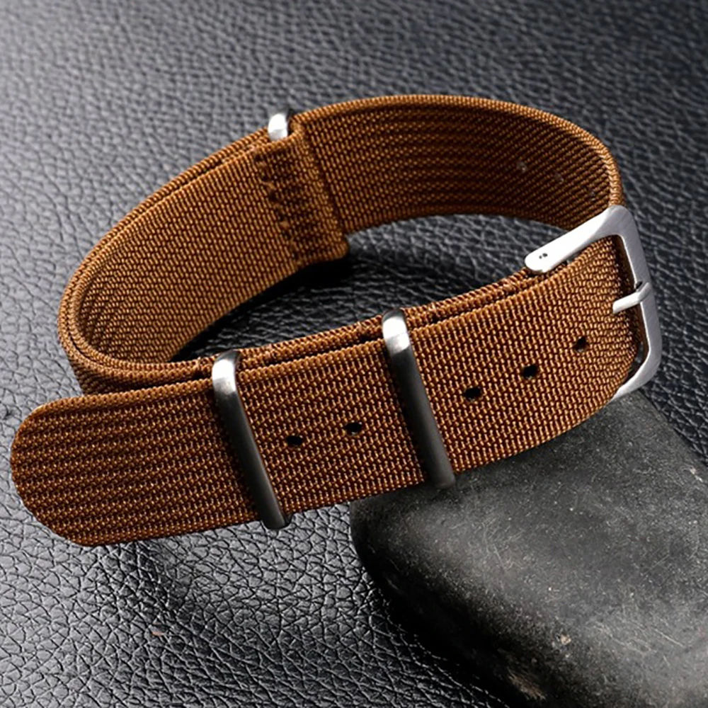 Premium Nylon Military-Style Watch Band - Army Sport Bracelet Replacement