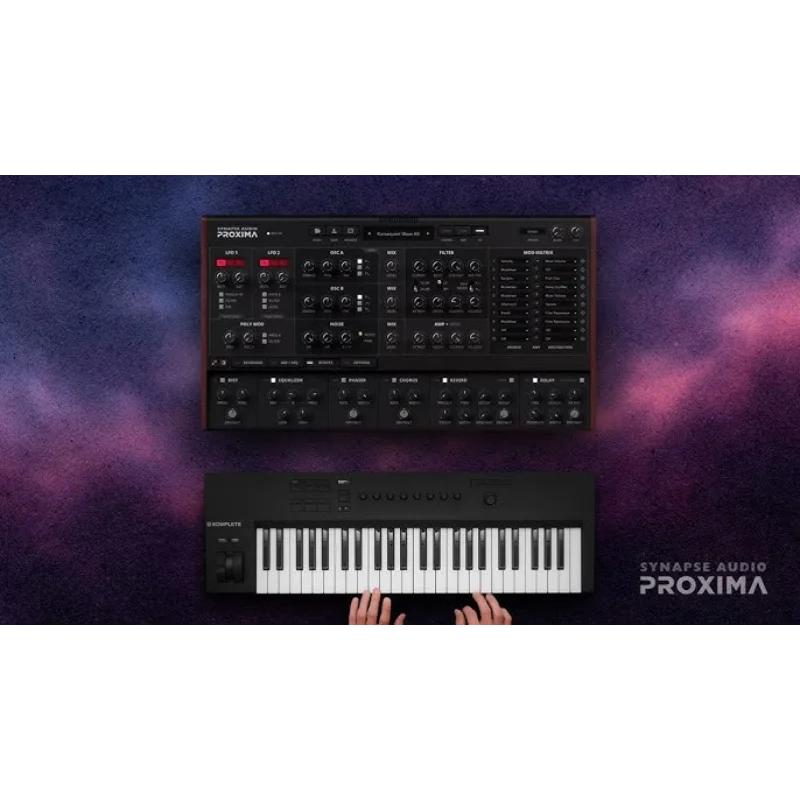 Synapse Audio Proxima 통합형 써티게이션 오실레이션 다기능 아날로그 신디사이저(WinMac용) 전문 음악 소프트웨어