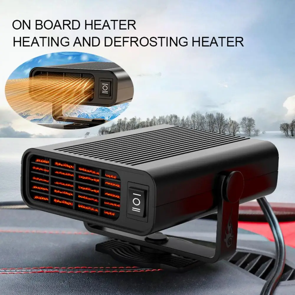 Car Heater Winter Portable Fan Electric 12/24V Windscreen Defroster Demister