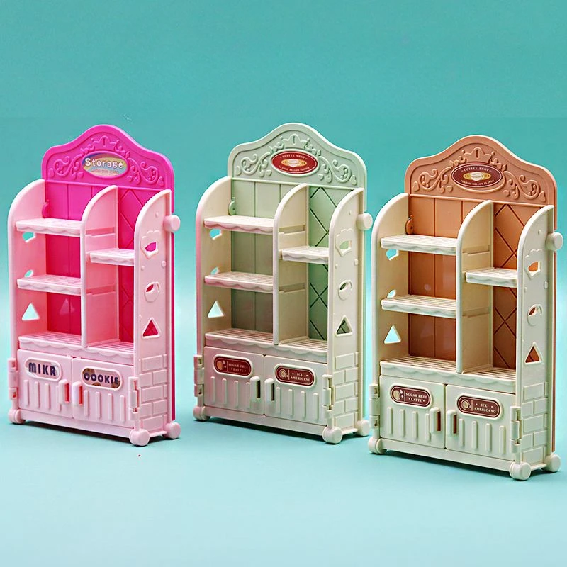 

1/12 Scale Micro Dinner Stand Dollhouse Accessories Dining Rack Food Desert Model Kitchen Toy Miniature Furniture For Girl Gift