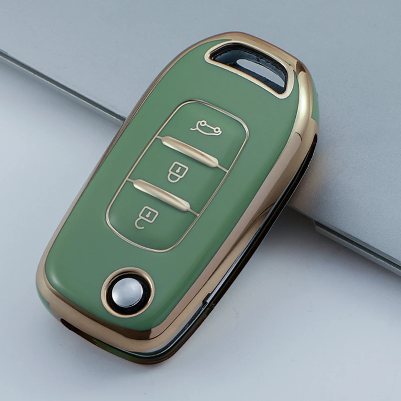 TPU Car Key Case Cover - Sleek Fob Shell Keychain Accessories