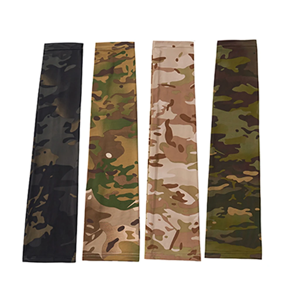 Outdoor Ice Silk Arm Sleeves UV Protection Running Fishing Cycling Sport Sunscreen Cuff Breathable Arm Sleeves