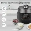 6-Cup (Uncooked) / 12-Cup (Cooked) Twin Pressure Rice Cooker & Warmer with Nonstick Inner Pot, 14 Menu Options 3