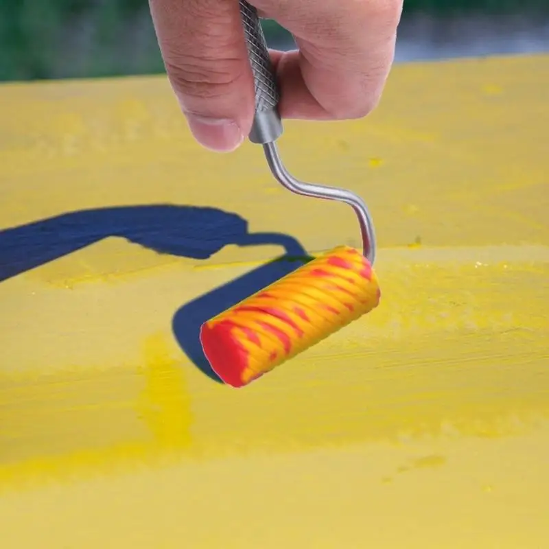Completes Wall Painting set Silicone Roller Brush with Tray Home Renovations Tool E7CB
