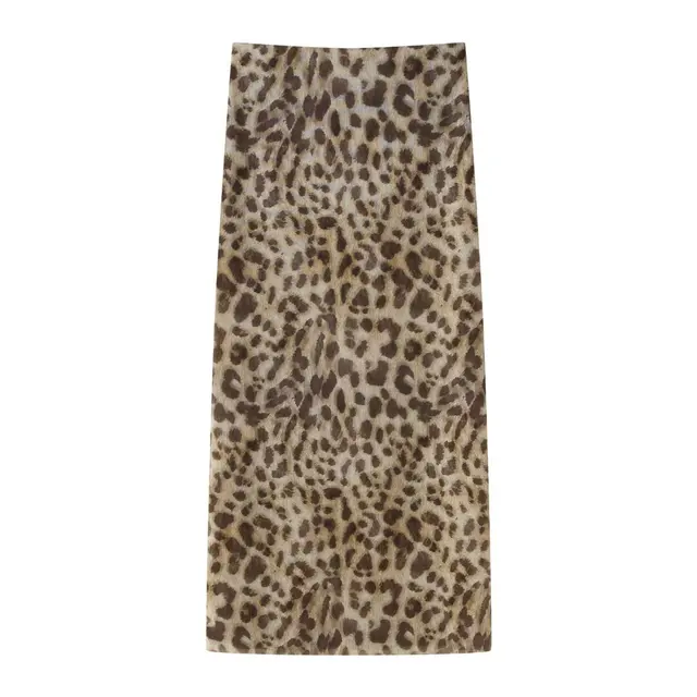 TRAF: A Skirts Guide to Elevate Your Summer Wardrobe 2 TRAF Leopard Print Tulle Skirt