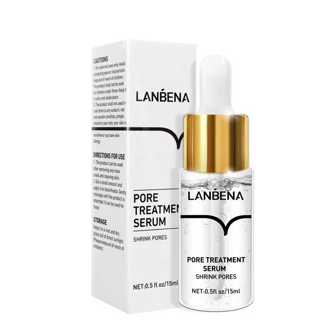 

LANBENA Pore reatment Essence Shrink Pores Acne Treatment Remover Nose Blackhead Skin Firming Moisturizing Face Serum Skin Care