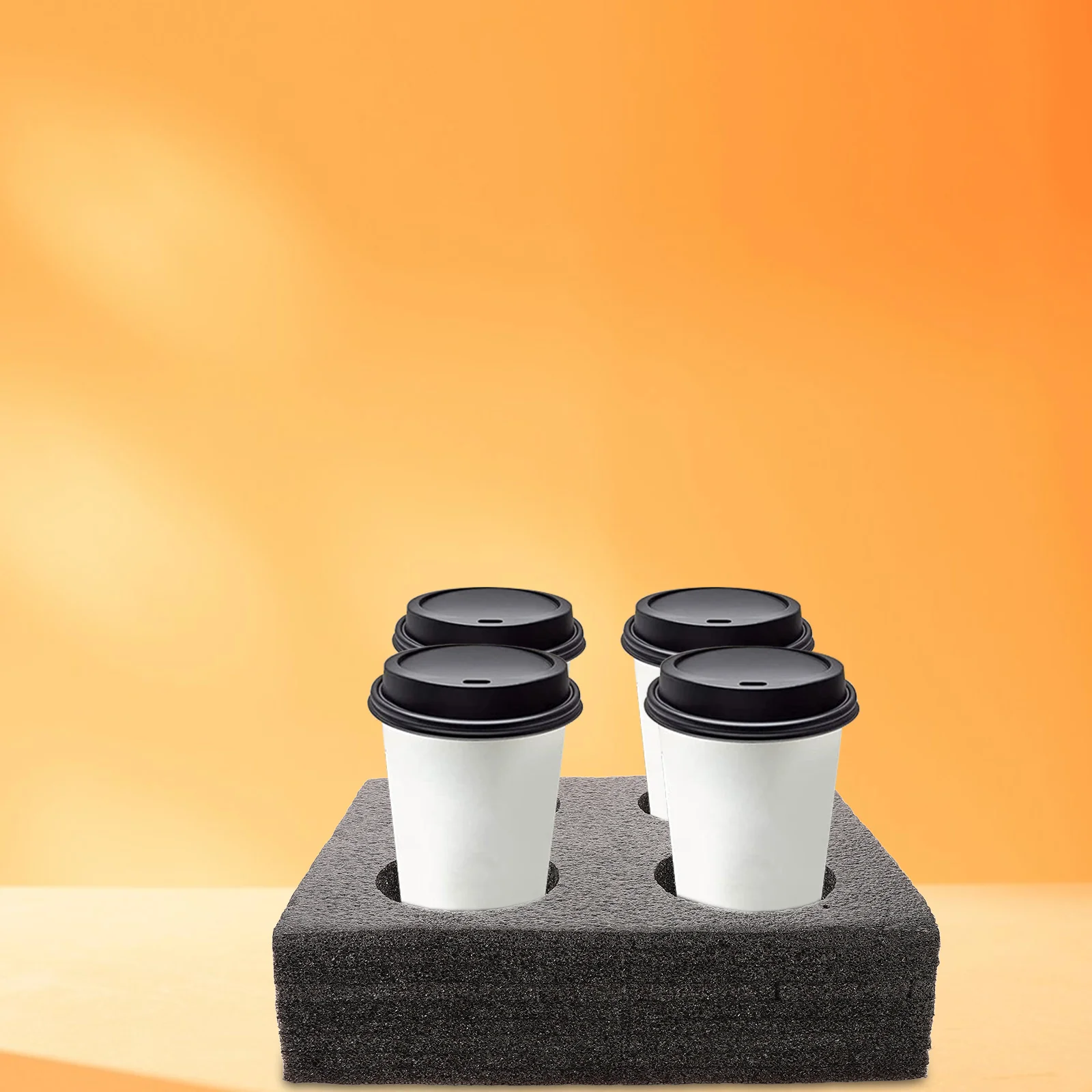 Knitted Cotton Cup Holder Coffee Tray Takeout Carrier Outdoor Trays 4-Cup Epe Foam Composite Pearl Drink Packing Bottle Travel