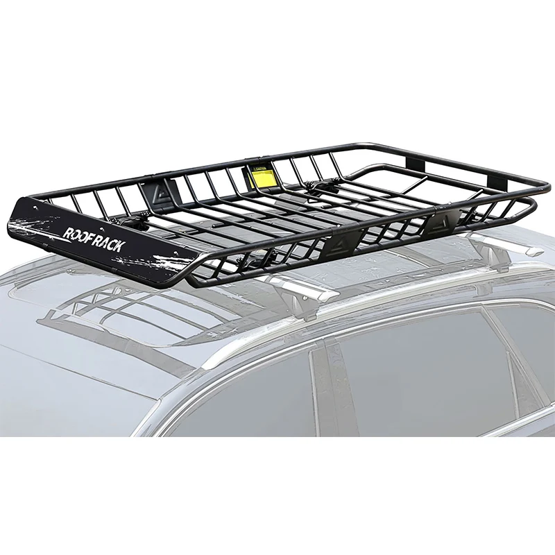 Easezone Cargo Carrier Folding Roof Rack  Basket with Extension 64x39x5 inch for SUV and Truck Cars