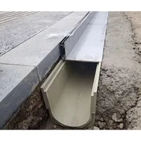 รางระบายน้ำคอนกรีตโพลีเมอร์ ฝาปิดท่อระบายน้ำเหล็กหล่อ รางน้ำคอนกรีตโพลีเมอร์ วัสดุก่อสร้างรางระบายน้ำ ซ่อน 5