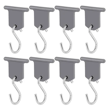 8 Pcs S Shaped Camping Awning Hooks Clips RV Tent Hangers Light Hangers With Holes For Caravan Camperb Accessories 1