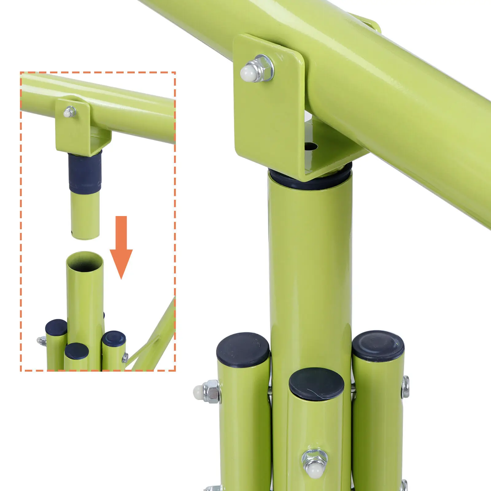 US Heavy-Duty Rotation Outdoor 2-4 Kids Seesaw 360 Degree Teeter Totter Swing Playground Play Set Game Toy