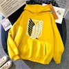 Fashion Women Hoodies Anime Attack on Titan Print Hip Hop Fleece Woman Casual Male Y2K Clothes Hoody Pullover Unisex Streetwear 2
