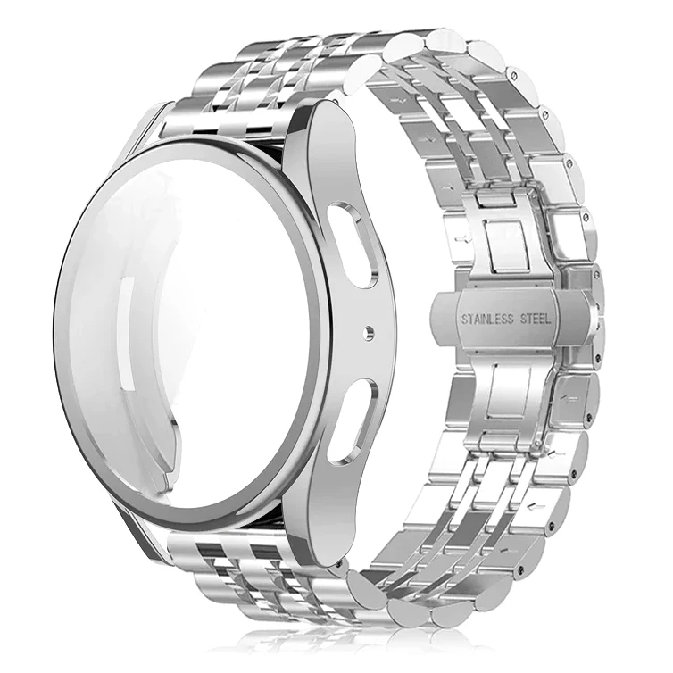 Stainless Steel Watch Strap with Soft TPU Protector Case