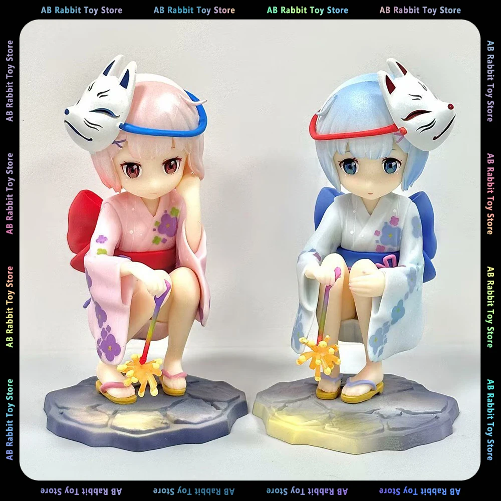 

12cm Re:Life In A Different World From Zero Figure Rem Anime Figures Ram Figurine Pvc Model Doll Collectible Ornament Toy Gift