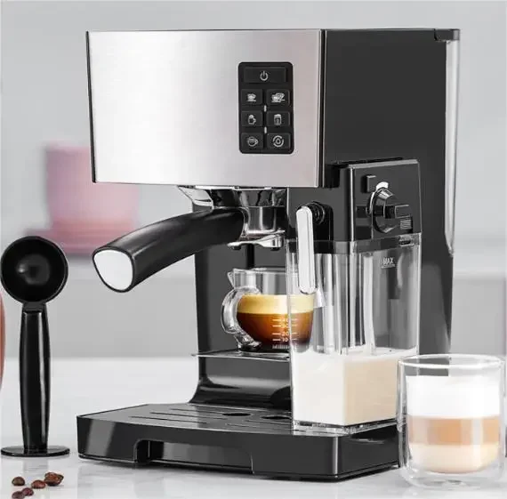 20 Bar High Pressure Espresso Coffee Maker Automatic Household Espresso Coffee Machine 1240W 1.4L Water Tank
