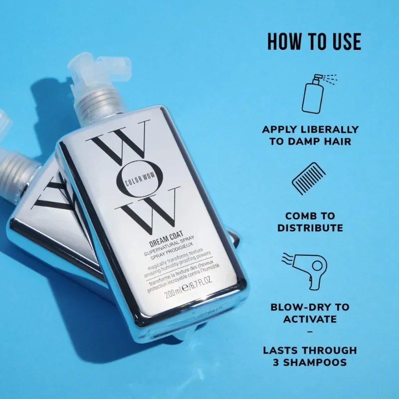 200ml COLOR WOW Dream Coat Original Hair Mask Anti-frizz Spray Softening Conditioner Treatment Block Out Moisture Banish Frizz hair mask,hair protection spray,hair conditioner
