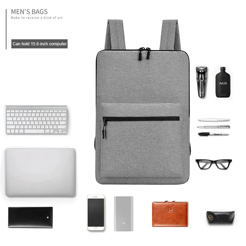 Zaino minimalista per borsa da uomo per Laptop da 13 "14" borsa da lavoro multiuso per donna e uomo borsa da lavoro per Computer di moda Casual sottile impermeabile - immagine 4
